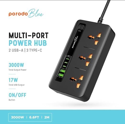 موزع كهرباء للمنزل و المكتب 3 مخارج